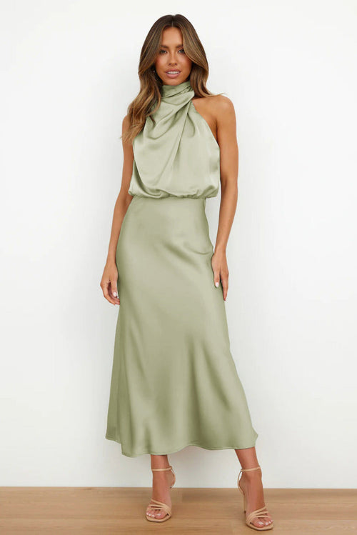 Doris | Women's Chic Halter Neck Evening Dress 0
