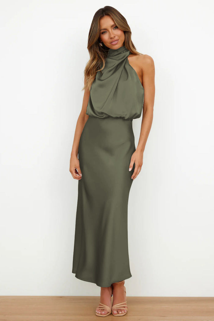 Doris | Women's Chic Halter Neck Evening Dress 7