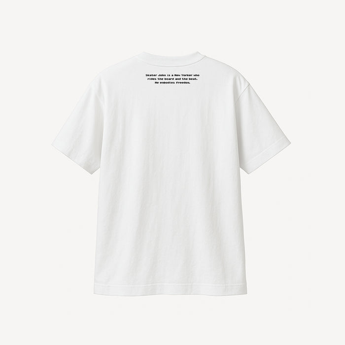DOT AND JOHN Short-Sleeved T-Shirt ⬜️ ⬛️【JOHN by OFFICE SHIBACHAN】