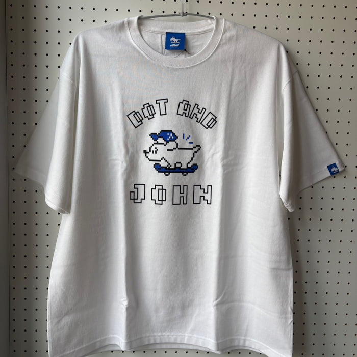 DOT AND JOHN Short-Sleeved T-Shirt ⬜️ ⬛️【JOHN by OFFICE SHIBACHAN】