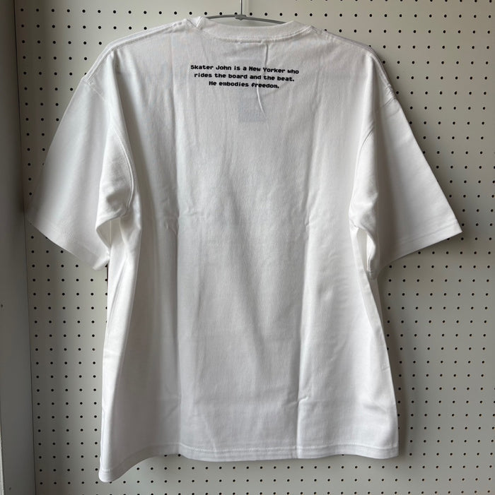 DOT AND JOHN Short-Sleeved T-Shirt ⬜️ ⬛️【JOHN by OFFICE SHIBACHAN】