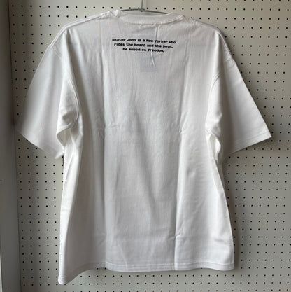 DOT AND JOHN Short-Sleeved T-Shirt ⬜️ ⬛️【JOHN by OFFICE SHIBACHAN】
