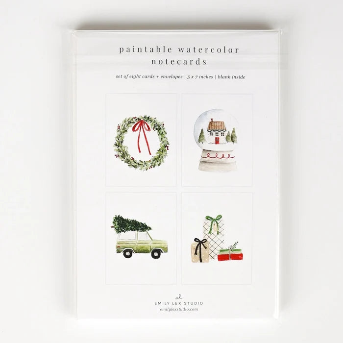 Emily Lex Christmas Cheer Paintable Notecard