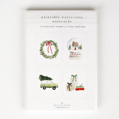 Emily Lex Christmas Cheer Paintable Notecard
