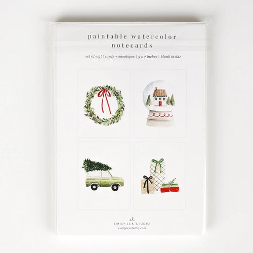 Emily Lex Christmas Cheer Paintable Notecard
