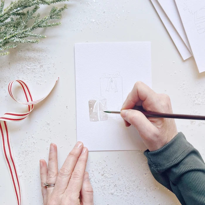 Emily Lex Christmas Cheer Paintable Notecard