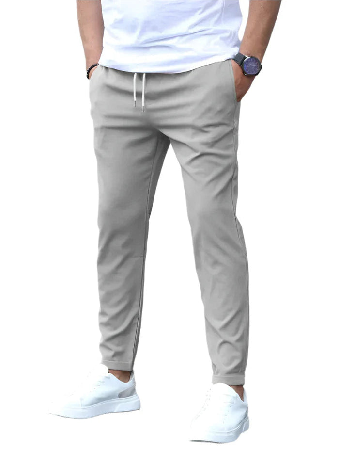 STRETCH COTTON TROUSERS FOR MEN 2