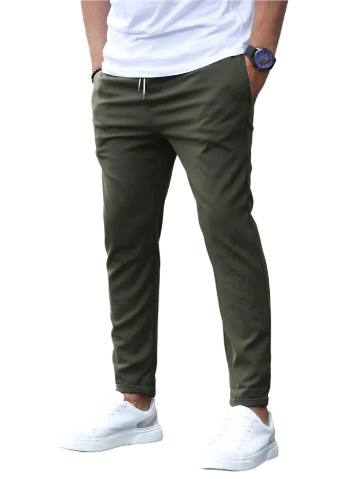 STRETCH COTTON TROUSERS FOR MEN 3
