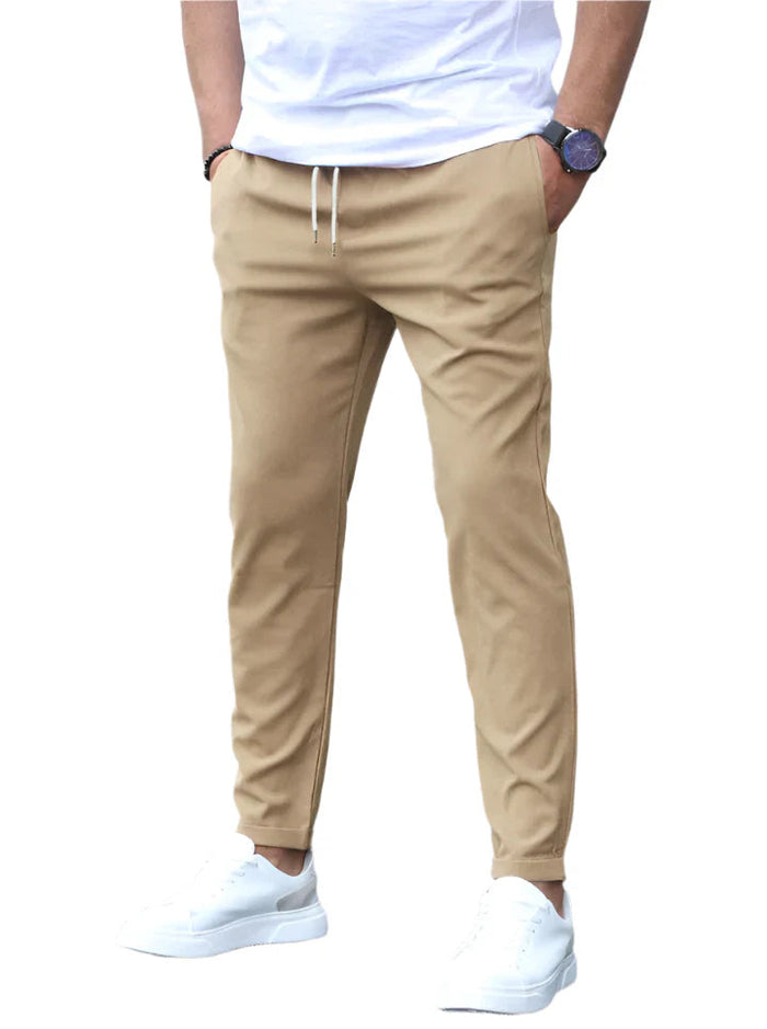 STRETCH COTTON TROUSERS FOR MEN 4