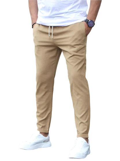 STRETCH COTTON TROUSERS FOR MEN 4