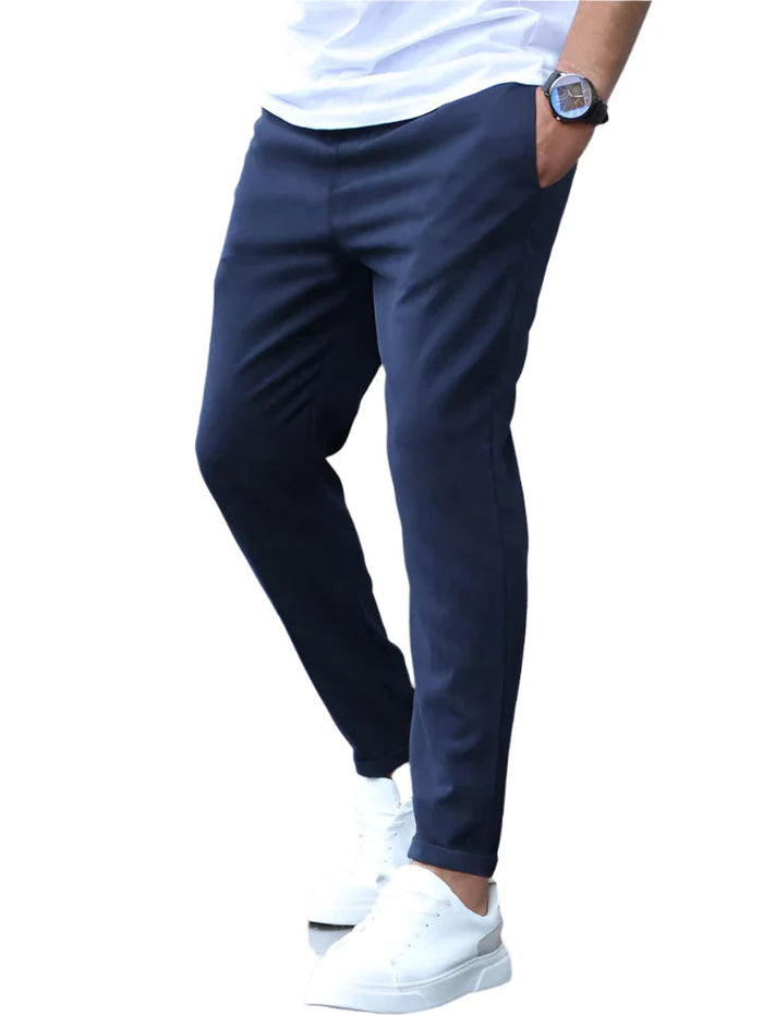 STRETCH COTTON TROUSERS FOR MEN 5