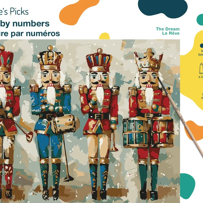Festive Nutcracker Brigade - Paint by Numbers