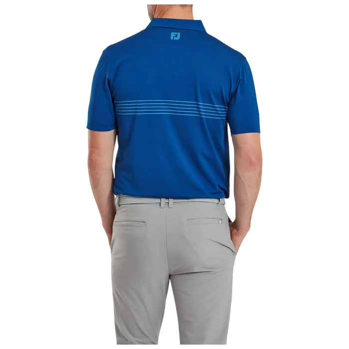 FootJoy Mens Engineered Pinstripe Lisle Polo Shirt Large
