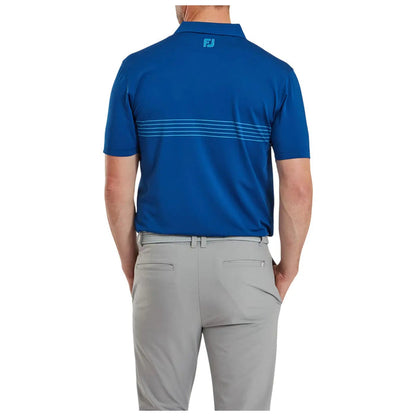 FootJoy Mens Engineered Pinstripe Lisle Polo Shirt Large