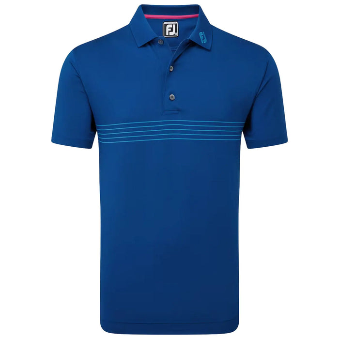 FootJoy Mens Engineered Pinstripe Lisle Polo Shirt Large