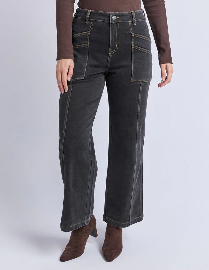 FOXWOOD - BALMY JEAN - Washed Black