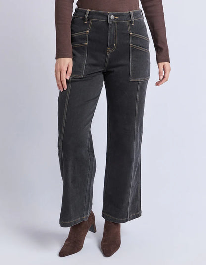 FOXWOOD - BALMY JEAN - Washed Black