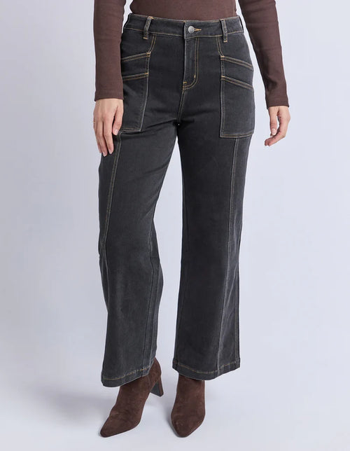 FOXWOOD - BALMY JEAN - Washed Black