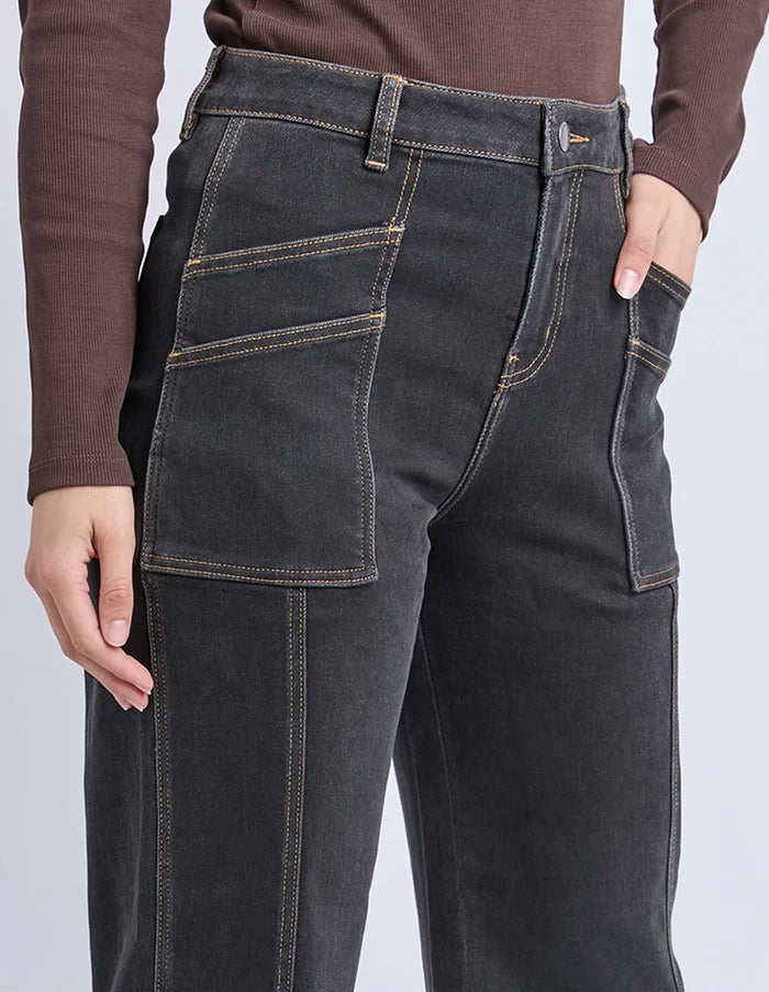 FOXWOOD - BALMY JEAN - Washed Black
