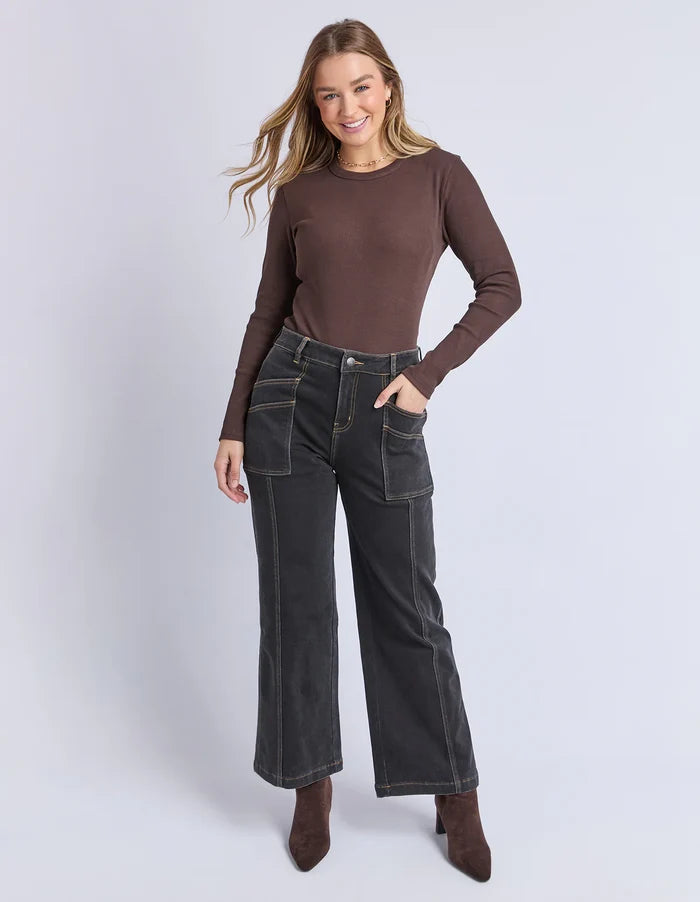 FOXWOOD - BALMY JEAN - Washed Black