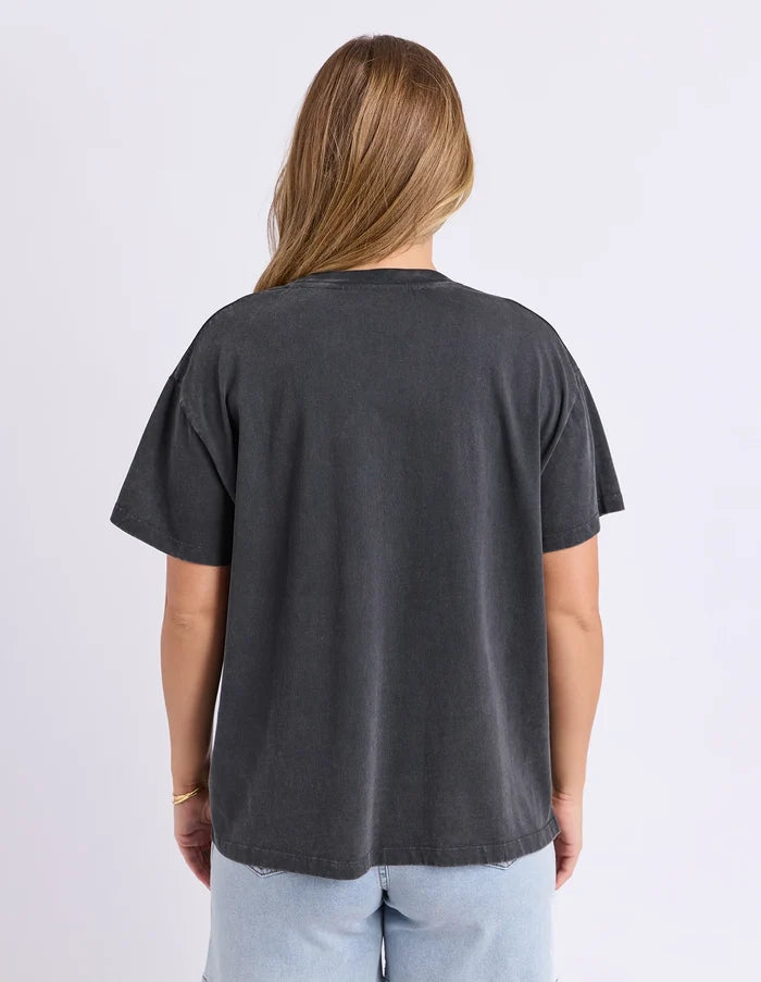 FOXWOOD - BOTANICAL GARDEN TEE - Washed Black