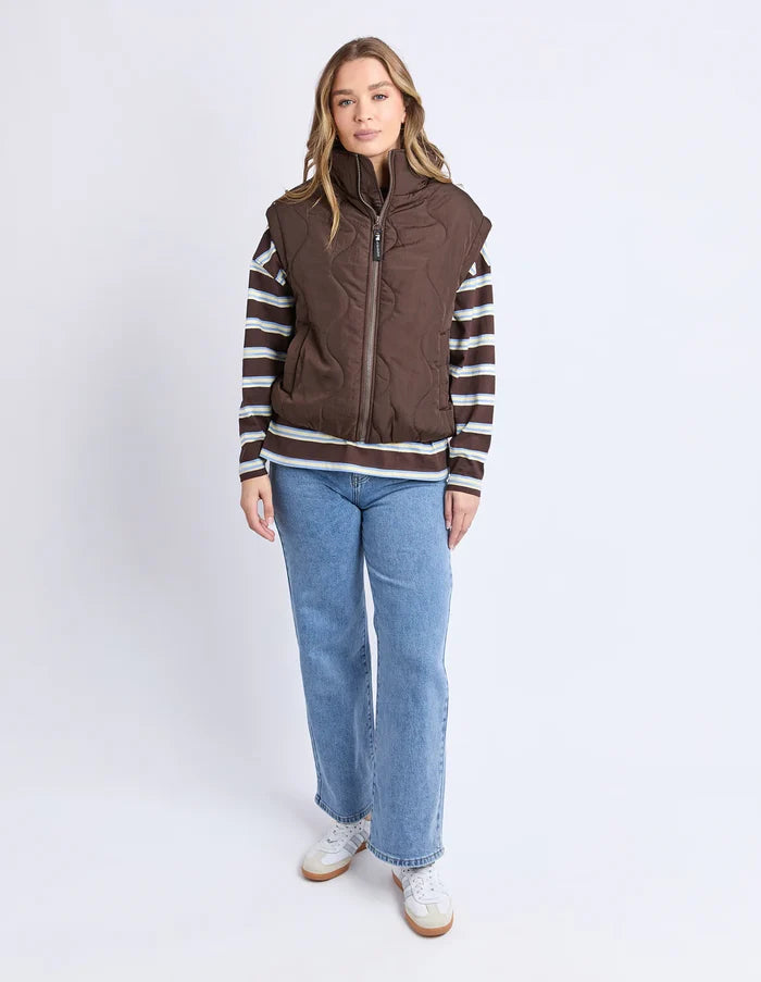 FOXWOOD - ELITE VEST - Coffee
