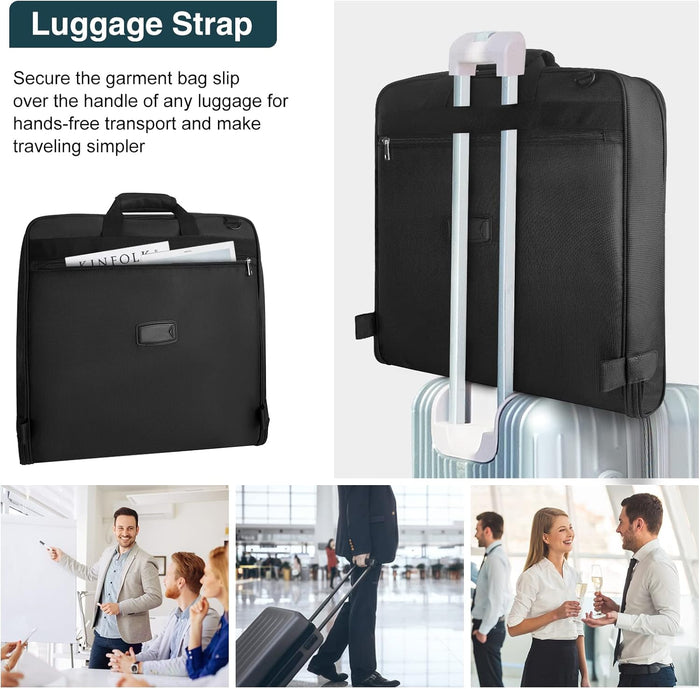 Foldable Waterproof Travel Garment Bag – Carry-On Suit Organiser with Strap 2