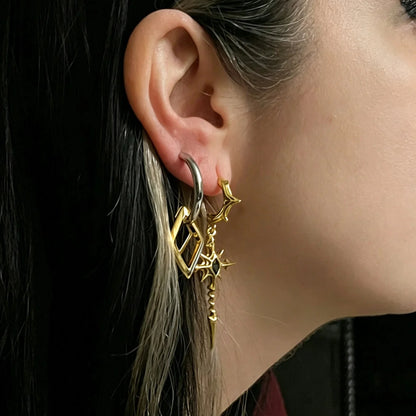 GEOMETRIC DUO EARRINGS