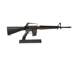GOA16-BLACK  1/3 Scale Die Cast M16A1 Vietnam Rifle Model, Black