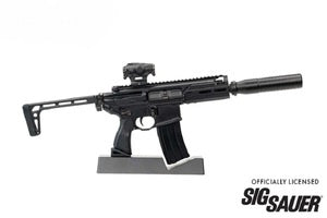 GOAMCX-BLACK  1/3 Scale Die Cast SIG MCX Model Rifle, Black