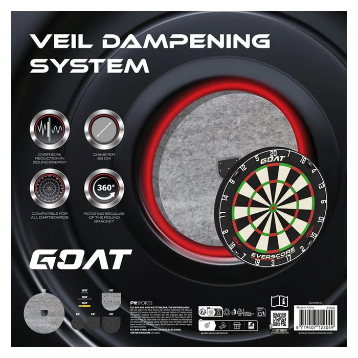 GOAT Dartboard Silencer System – Premium Soundproofing Dampener