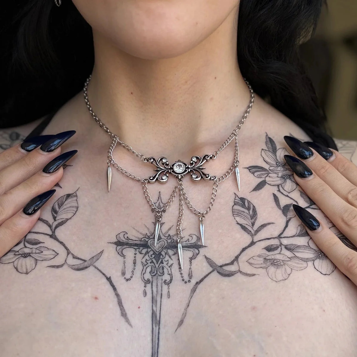 GOTHIC CASCADE NECKLACE