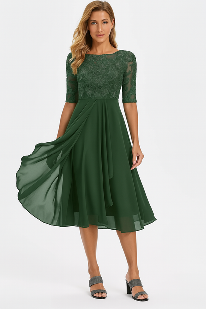 Greta | Women's Summer A-Line Midi Dress 2