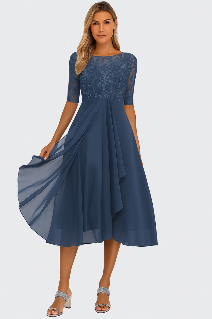 Greta | Women's Summer A-Line Midi Dress 3