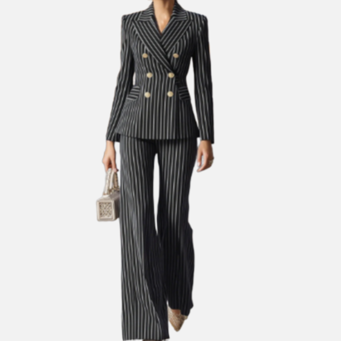 Harper | Women's Pinstripe Suit Set