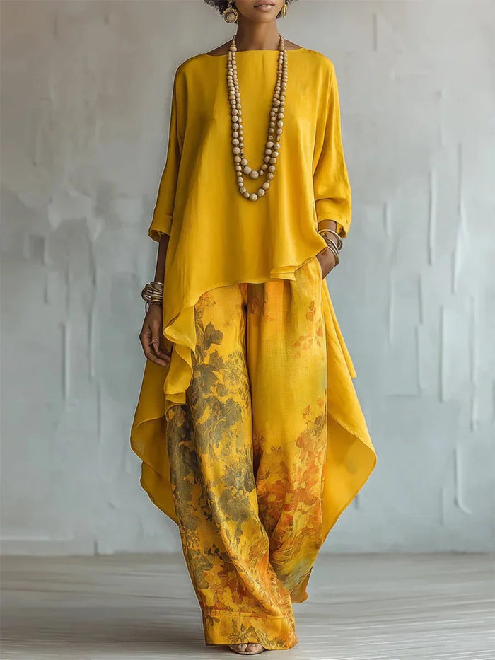 Harper Printed Loose Two-Piece Set 0