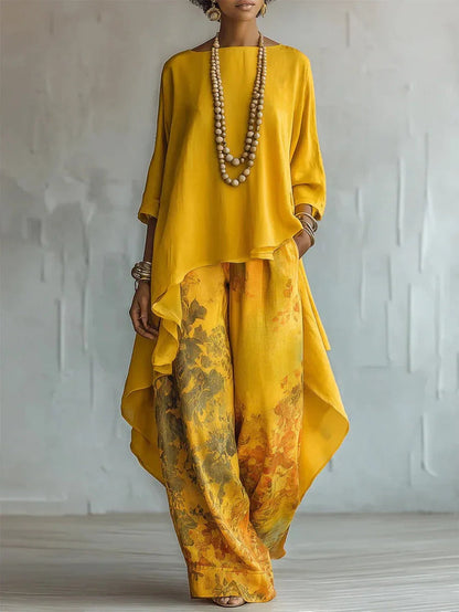 Harper Printed Loose Two-Piece Set 0