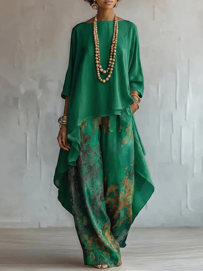 Harper Printed Loose Two-Piece Set 3
