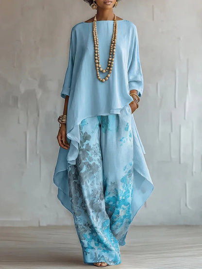 Harper Printed Loose Two-Piece Set 4