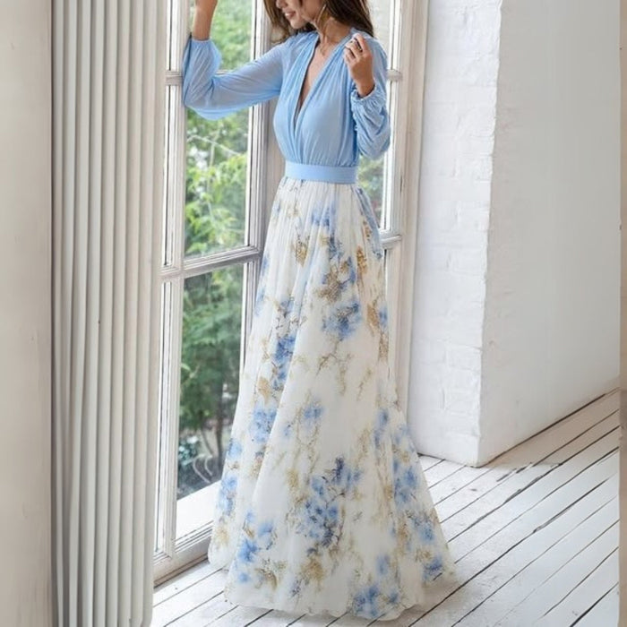 Doris | Women's Floral V-Neck Maxi Dress 2