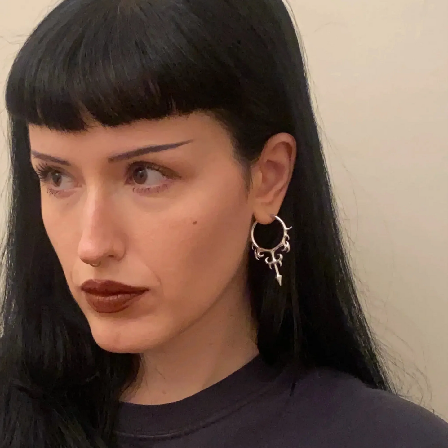 HELLFLAME BLADE EARRINGS