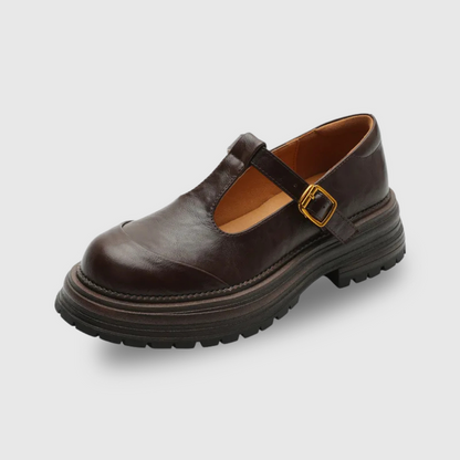 Henna | T-Bar Mary Jane Loafers with Platform for Women 0