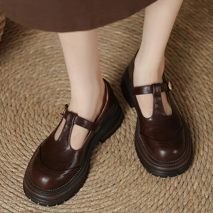 Henna | T-Bar Mary Jane Loafers with Platform for Women 2