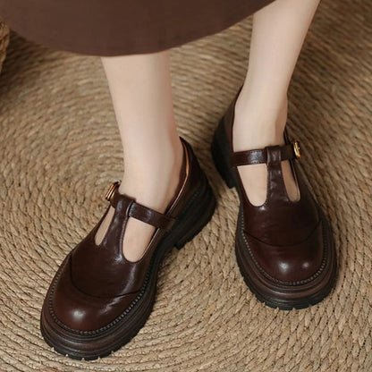 Henna | T-Bar Mary Jane Loafers with Platform for Women 2