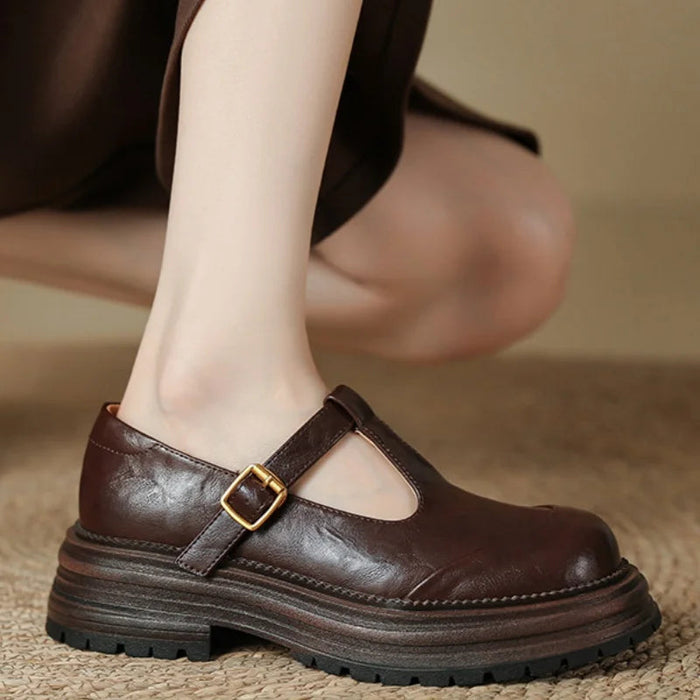 Henna | T-Bar Mary Jane Loafers with Platform for Women 3