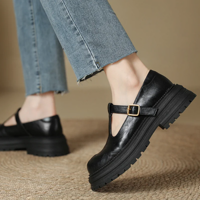 Henna | T-Bar Mary Jane Loafers with Platform for Women 4