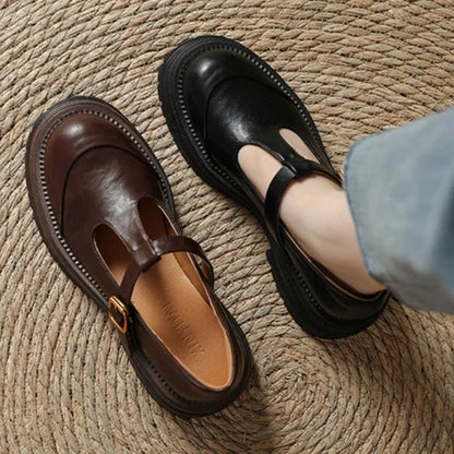 Henna | T-Bar Mary Jane Loafers with Platform for Women 6