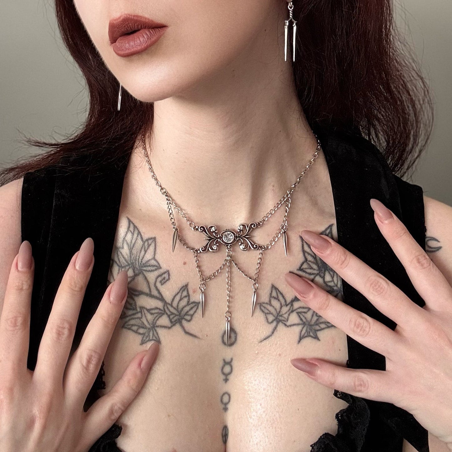 GOTHIC CASCADE NECKLACE