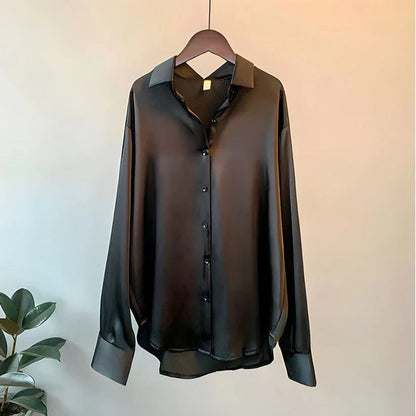 Jade Womens Blouse | Lightweight Silk, Elegant Summer Top 2