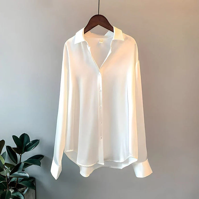 Jade Womens Blouse | Lightweight Silk, Elegant Summer Top 3